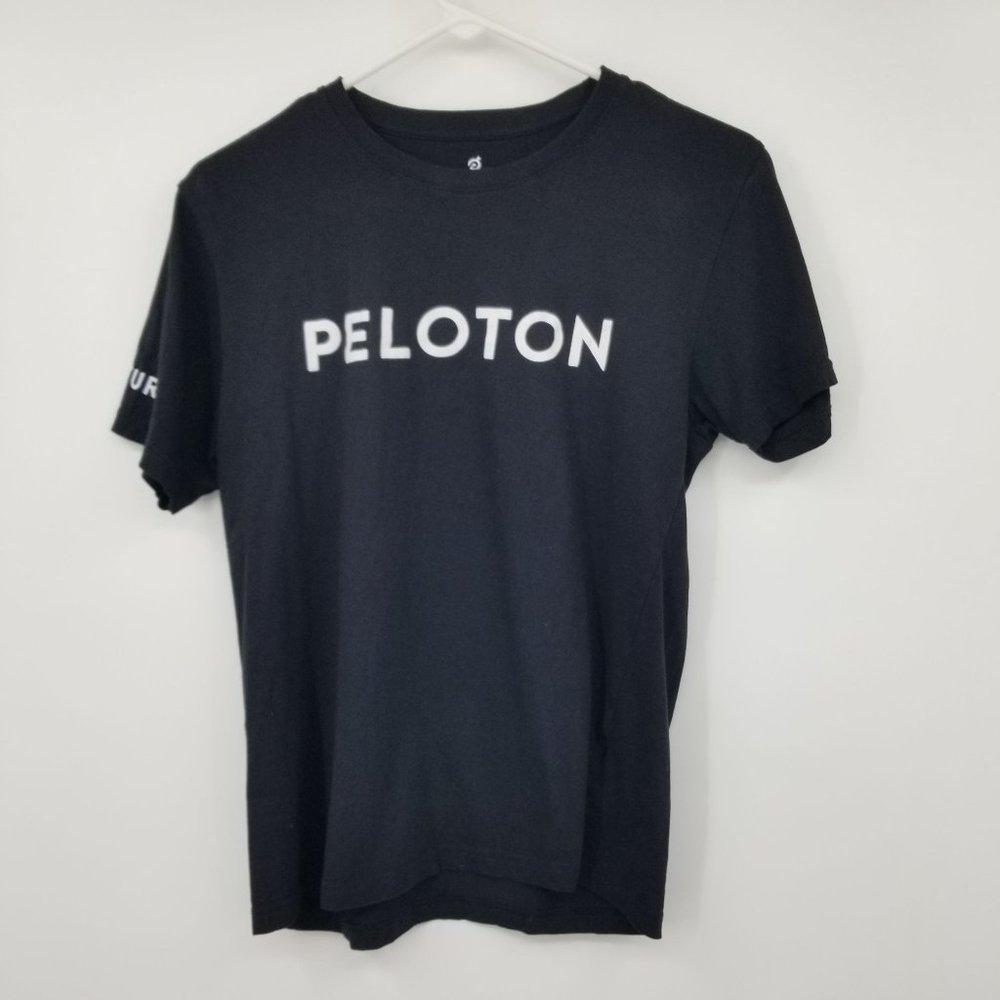 Peloton Century 100‎ Black Short Sleeved Graphic Shirt Size Small